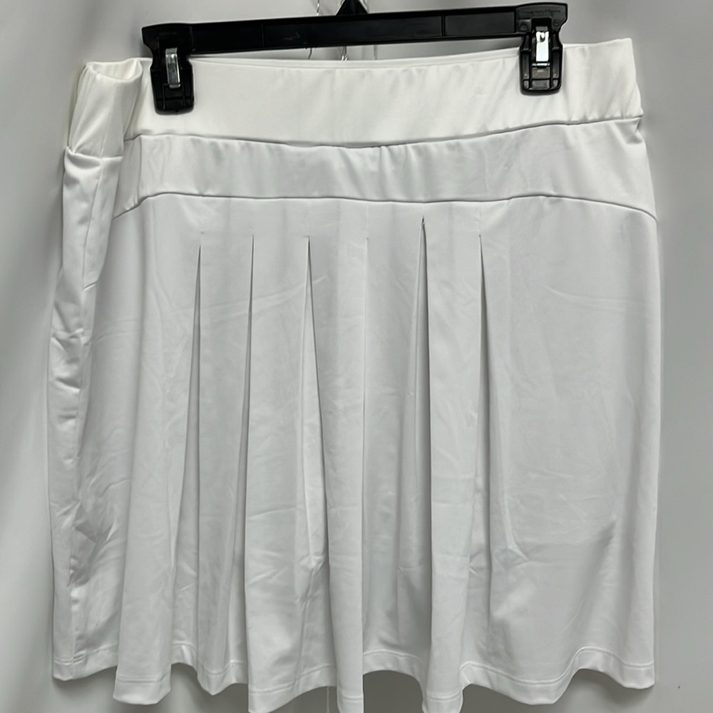 J. Crew White Athletic pleated Skort Size Large Pickleball Golf